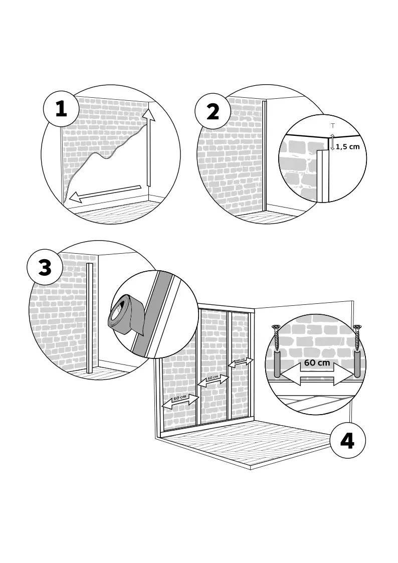 Kit per l'isolamento acustico delle pareti