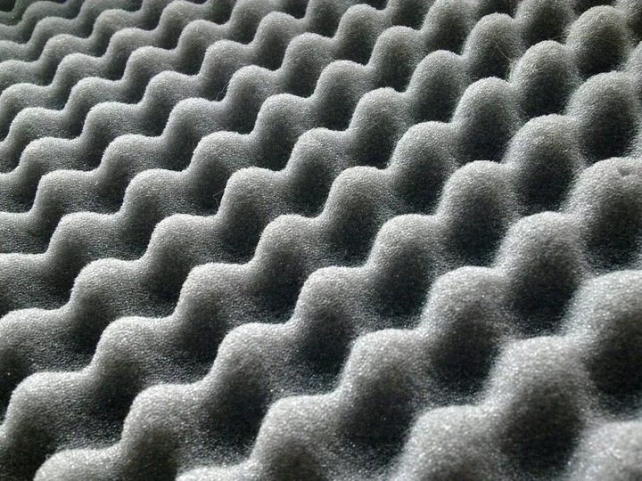 Schiuma acustica in poliuretano 200x100cm 40mm ondulata