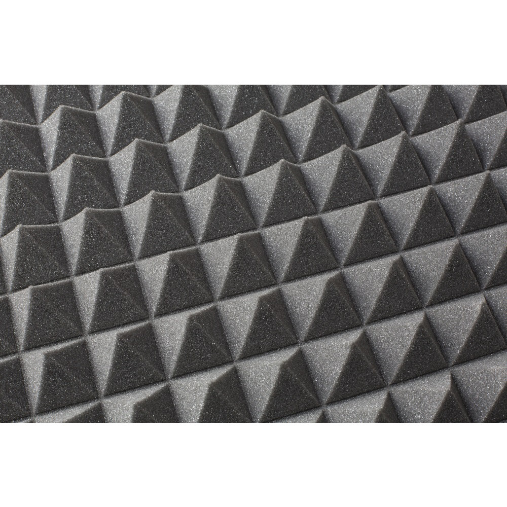 schiuma acustica fonoisolante PIRAMIDE 50mm 50x50cm ignifuga megamix.sk