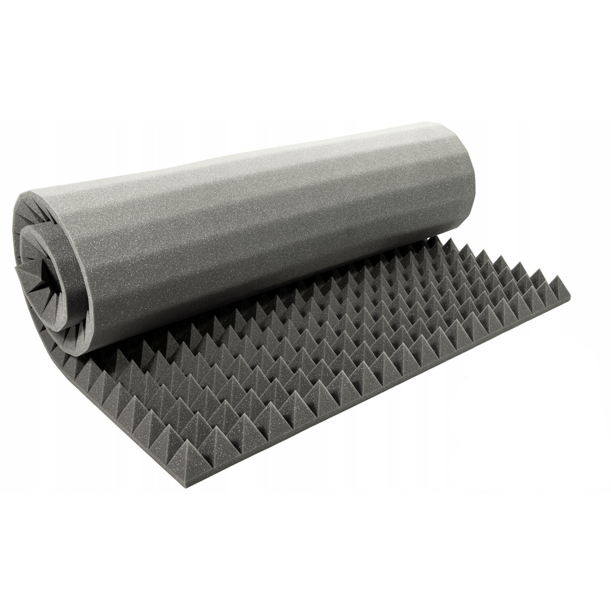 schiuma acustica fonoassorbente PIRAMIDE 60mm 200x100cm senza colla ignifuga megamix.sk