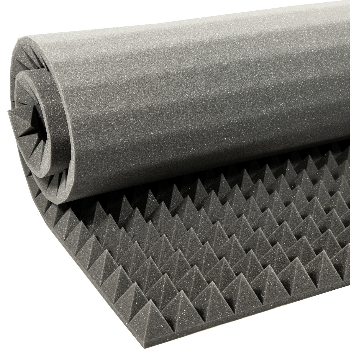 schiuma acustica fonoassorbente PIRAMIDE 60mm 200x100cm senza colla ignifuga megamix.sk