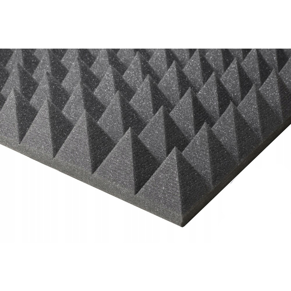 schiuma acustica fonoassorbente PIRAMIDE 60mm 200x100cm senza colla ignifuga megamix.sk