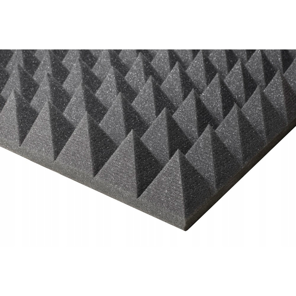 schiuma acustica fonoassorbente PIRAMIDE 60mm 200x100cm senza colla ignifuga megamix.sk
