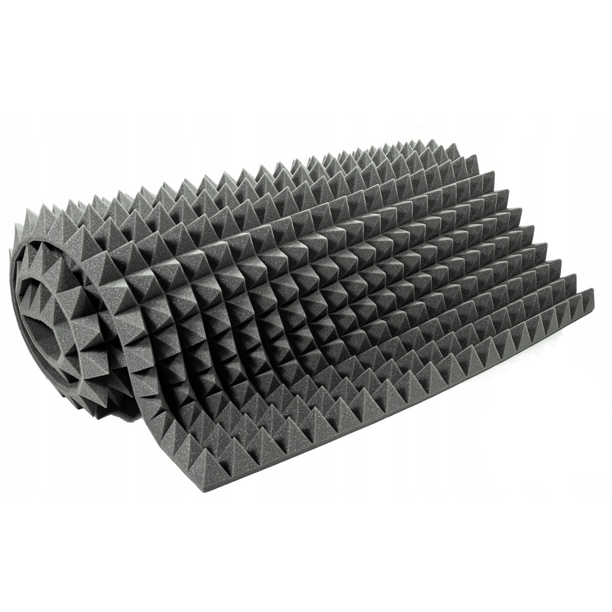 schiuma acustica fonoassorbente PIRAMIDE 80mm 200x100cm senza colla ignifuga megamix.sk
