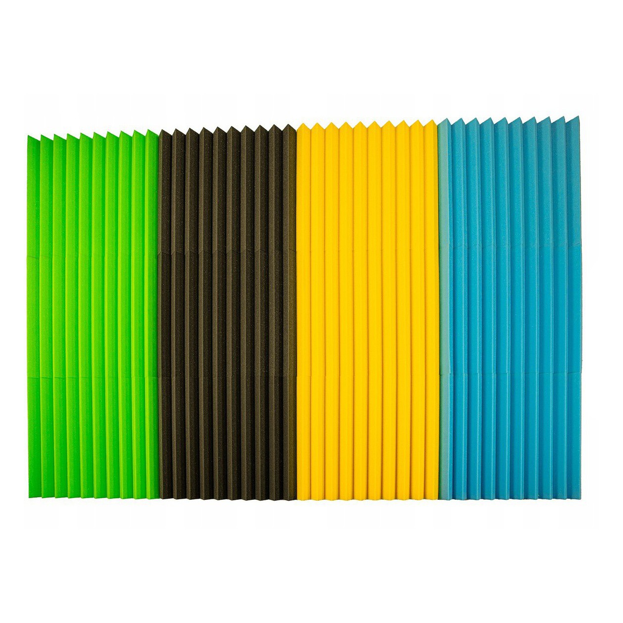 Pannello acustico 50x50x5cm giallo autoestinguente ignifugo megamix