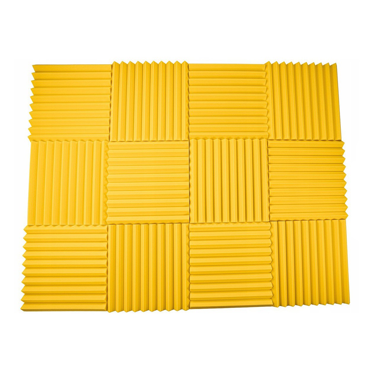 Pannello acustico 50x50x5cm giallo autoestinguente ignifugo megamix