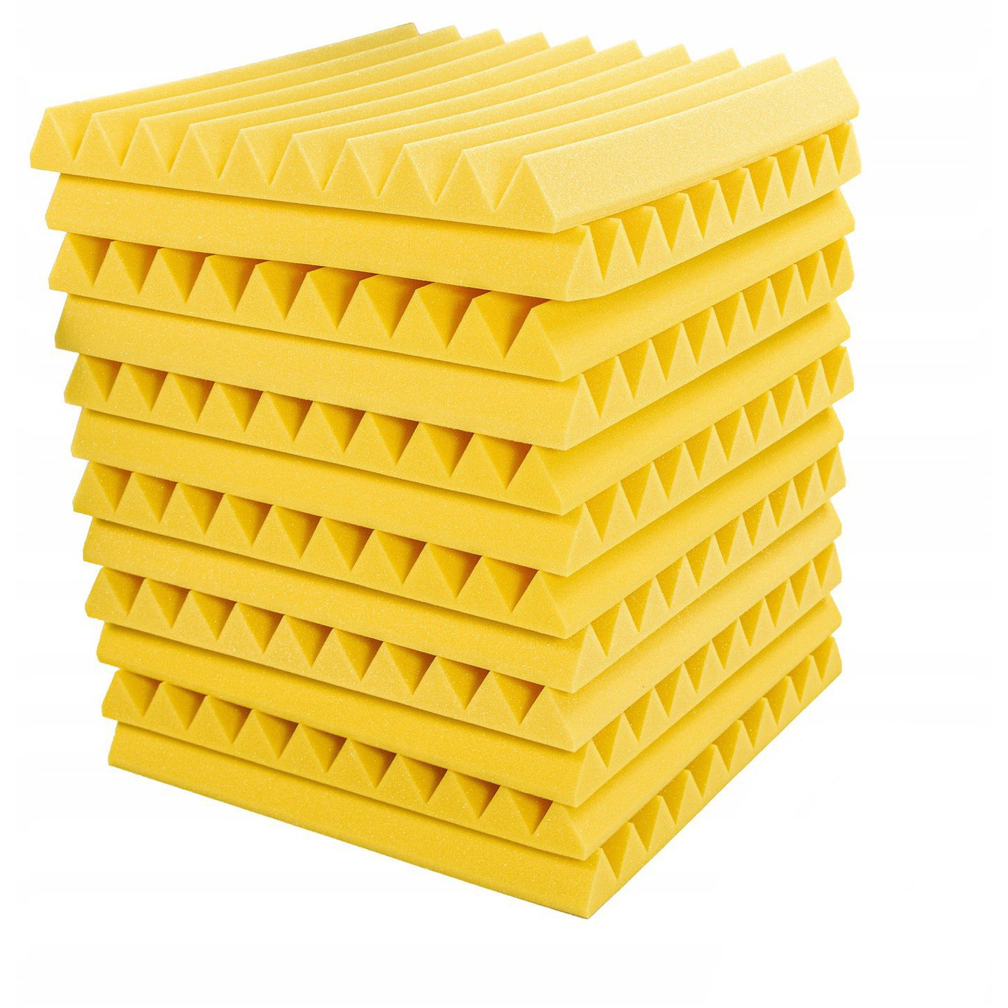Pannello acustico 50x50x5cm giallo autoestinguente ignifugo megamix