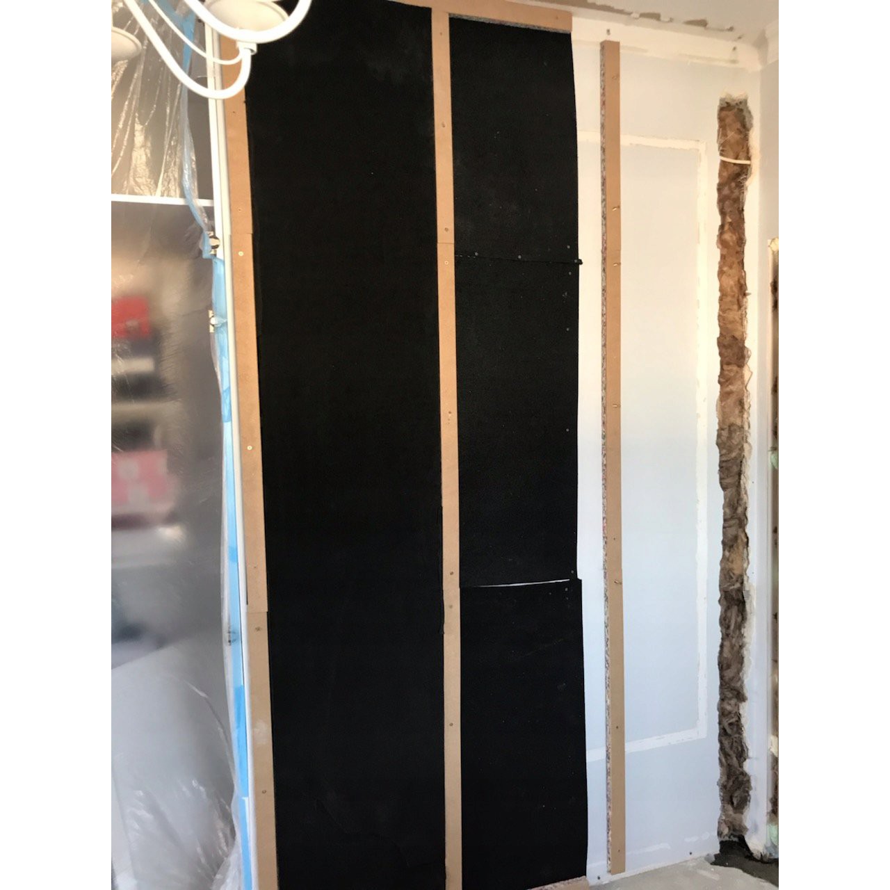 Antivibrante isolante acustico in gomma spessore 8mm 25x100cm G8 megamix