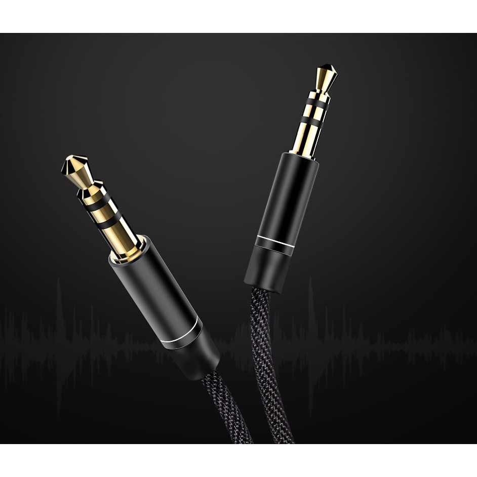 Cavo audio 3,5mm nylon AUX mini jack 95cm megamix.sk