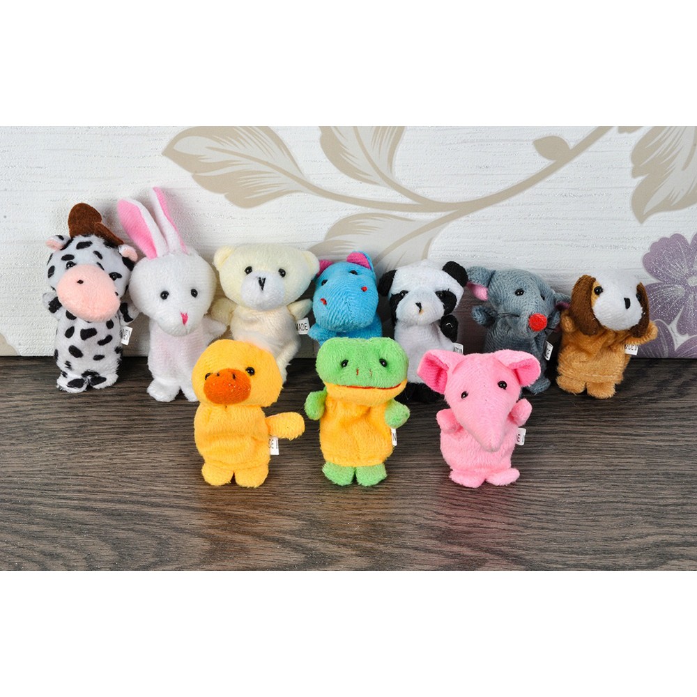 Pupazzi da dito 10 pezzi animali megamix.sk