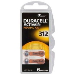 batterie per apparecchi acustici 60pz Duracell DA312/6C megamix.sk