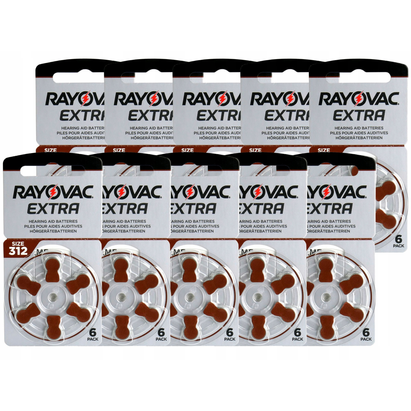 batterie per apparecchio acustico 60pz Rayovac tipo 312/PR41 megamix.sk
