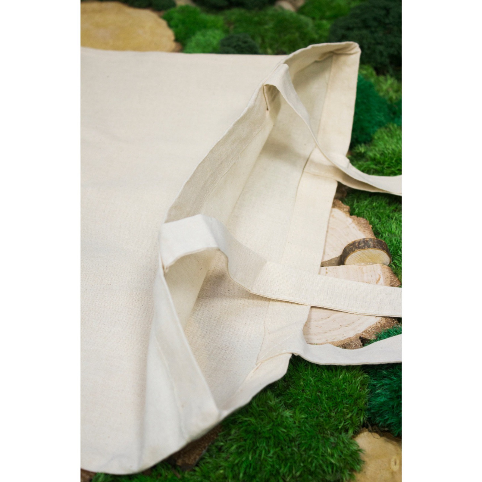 Borsa in cotone per la spesa ECO beige 38x42cm megamix.sk