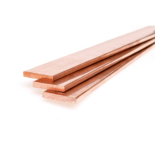 Listello piatto in rame barra 50x5 mm