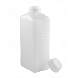 Bottiglia 1000ml HDPE e tappo con chiusura trasparente