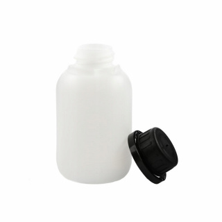 Bottiglia 150ml HDPE e tappo nero