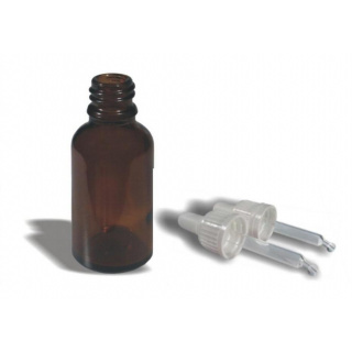 Bottiglia da 30ml da farmacia con contagocce e tappo a vite