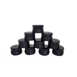 Tappo in alluminio a vite 28/18 mm 50 pezzi nero