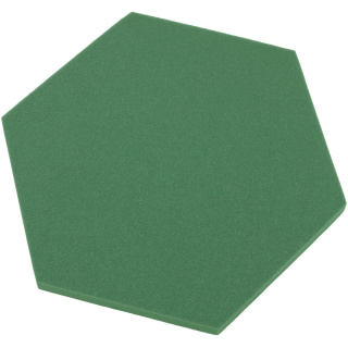 Pannello acustico esagonale kiwi verde 50x50 cm spessore 3cm esagono