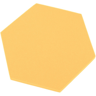 Pannello acustico esagonale giallo banana 50x50 cm spessore 5 cm esagono