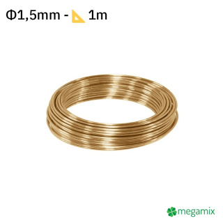 Filo di ottone Φ1,5mm 1m