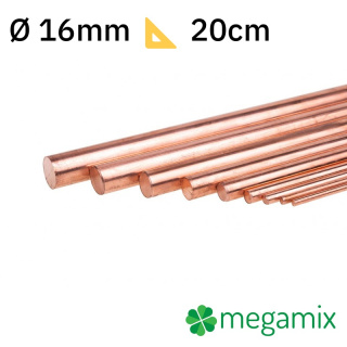 Barra di rame Φ16mm 20cm