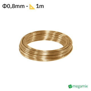 Filo di ottone Φ0,8mm 1m