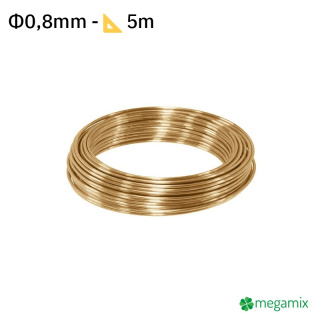 Filo di ottone Φ0,8mm 5m