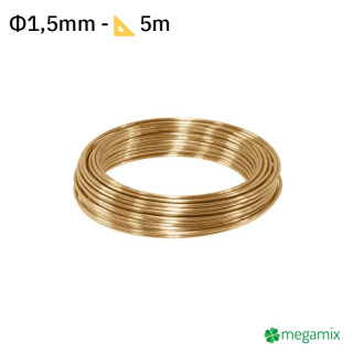 Filo di ottone Φ1,5mm 5m