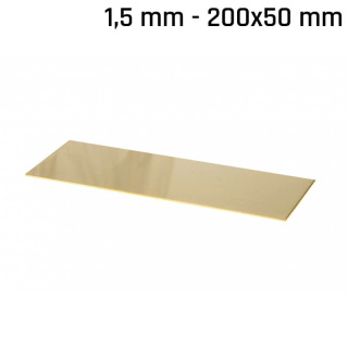 Lamina di ottone 200x50x1,5mm