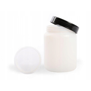 Contenitore HDPE 250 ml con coperchio e chiusura a vite