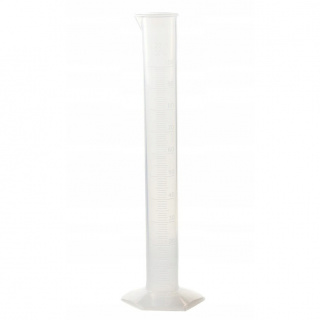 Cilindro dosatore PP 100ml vetro calibrato a rilievo