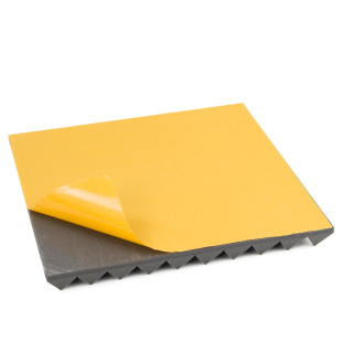 Pannello acustico autoadesivo grigio PIRAMIDE 50x50 cm spessore 5cm