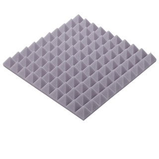 Pannello acustico grigio chiaro PIRAMIDE 50x50 cm spessore 5cm