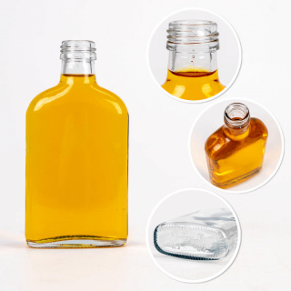 Bottiglia in vetro 5 pz 200ml 16cm grasso