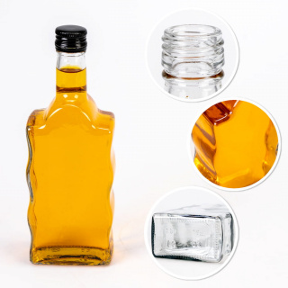 Bottiglia di vetro 500ml 23cm WAVE