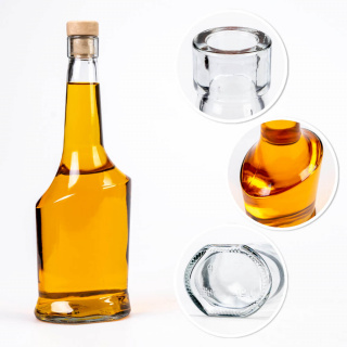 Bottiglia di vetro 500ml 25cm AISHA