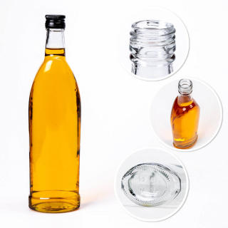 Bottiglia di vetro 500ml 28cm SPARK