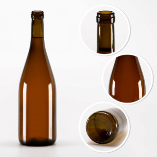 Bottiglia di vetro 750ml 29cm BURGUNDY