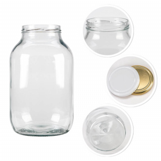 Contenitore di vetro barattolo 4000ml 26cm con coperchio