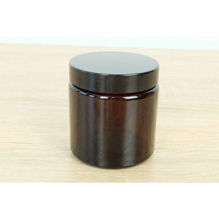 Contenitore in vetro marrone 120 ml 63x62mm