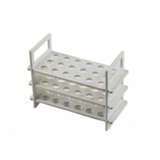 Porta provette con 3 ripiani 16mm 62 posti