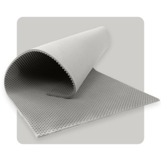 Pannello acustico in schiuma ONDE 200×100 cm 2 cm grigio chiaro