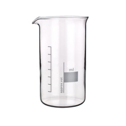 Sklenená kadička vysoká 600 ml, borosilikátové sklo, s výlevkou SIMAX