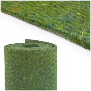 Zerbino fonoassorbente in feltro poroso senza colla 10mm 100x100cm verde