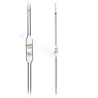 Pipetta monouso, 5 ml, classe A, scala marrone, con certificato – DIN ISO 648