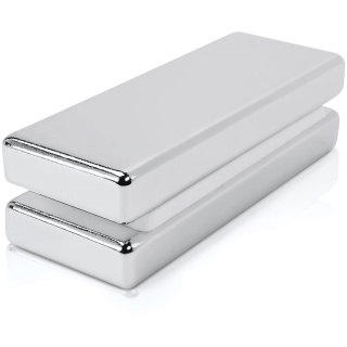 Neodýmové magnety platničkové 40x15x5 mm, trieda N45 – 2 ks
