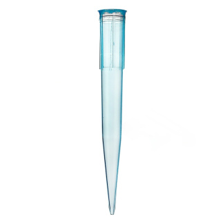 Punte per pipette tipo Gilson, 1000 µl, blu, colletto lungo – 500 pezzi, non sterili