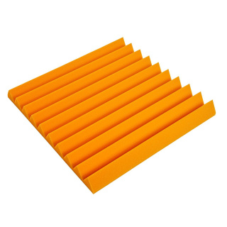 Pannello acustico 50x50x5cm arancione autoestinguente ignifugo