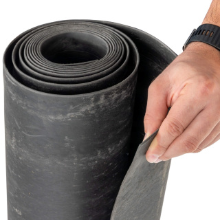 Gomma antivibrazione, foglio base 1mm 25x100cm PGB01 per muro, soffitto